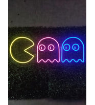 Pacman Neon Led tabela dekoratif aydınlatma(80x30cm)