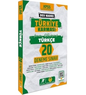 Tasarı Yayınları KPSS Türkiye Karması Türkçe 20 Deneme