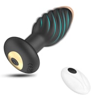Erkekler ve kadınlar için uzaktan kumandalı vibratör, anal plug masaj yetişkin seks oyuncağı masturbator anti alerjiks su geçirmez