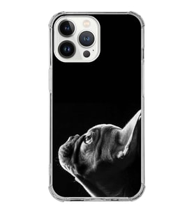 PrintiFy Apple iPhone 13 Pro Uyumlu Köpek 1 Baskılı Şeffaf Köşe Korumalı Antişok Kılıf