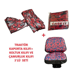 Case JX 75 Bahçe Serisi Traktör Kılıfı Branda (Açık Kırmızı)