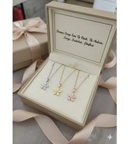925 Ayar Papatya Silver Doğum Taşlı Sedef Çiçek Kolye.rose.gold.rodaj