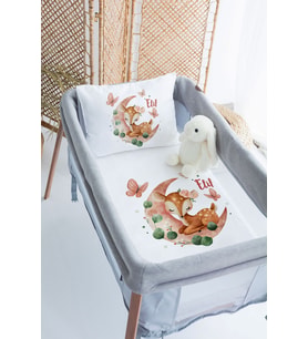 %100 Delux Pamuk Isme Özel 70x120 Park Yatak Nevresim Takımı