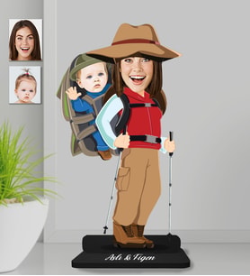 Kişiye Özel Aile Ahşap Biblo-16