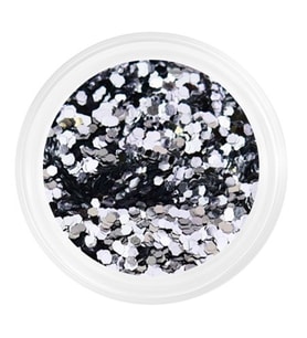 Glitter Tozu SPEKTR MIX G2 5 gr - Beyaz Gümüş Zeminli Nail Art Simi