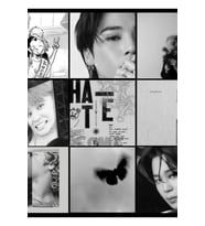 Jimin Klasik Kelebek Tablo Ahşap Poster Dekoratif Kod2538