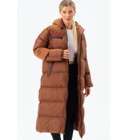 Z6756 DEWBERRY BAYAN ŞİŞME KABAN-CAMEL