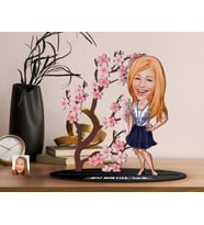 BK Gift Kişiye Özel Anneler Günü Karikatürlü 3D Ahşap Biblo, Anneler Günü Biblo, Ahşap Biblo, Anneye Hediye, Ev Dekoru-1