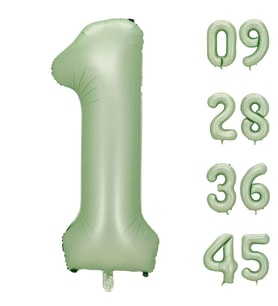 Benim Marifetlerim 1 Rakamı Su Yeşili Folyo Balon 40 inch 90 cm