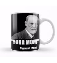 Your Mom Sigmund Freud Funny Quote Kupa Bardak Porselen