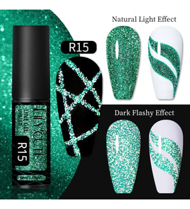 Lily Cute Reflective Glitter Nail art çizim ojesi R015 (54152-9)