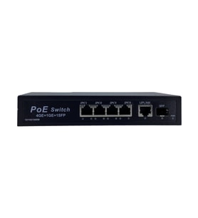 Longline 4 Port Gigabit PoE Switch  1 Uplink Port + 1 SFP