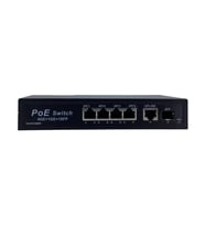 Longline 4 Port Gigabit PoE Switch  1 Uplink Port + 1 SFP