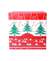 Yılbaşı Çam Ağacı Motifli Hediye Kutusu 12x8 cm