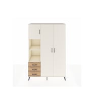 Hyperion Dolap 6 Raflı 3 Çekmeceli Tek Askılı 132x44x195 Aytaşı-Aytaşı/Çam