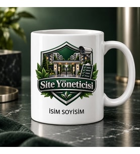 Site Yöneticisi Kupa Bardak Bina ve Kontrol Listesi Desenli