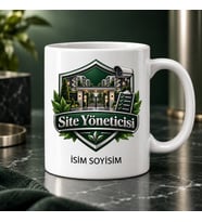 Site Yöneticisi Kupa Bardak Bina ve Kontrol Listesi Desenli