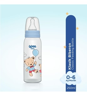 Baby Klasik PP Biberon 250 ml - MAVİ