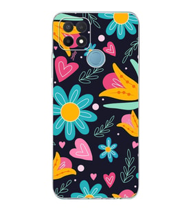 PrintiFy Oppo A15S ile Uyumlu Retro Color 1  Kamera Korumalı Şeffaf  Kılıf