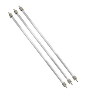 50 cm Elektrikli Isıtıcı Cam Montajlı Rezistans – 1 cm Kalınlık – Kuvars Cam İçinde Rezistanslı - 3 Adet
