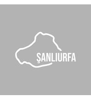 Şanlıurfa Harita Araba Sticker siyah 18x10 CM (Beyaz)