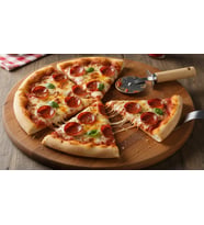 italyan tasarım ahşap Metal Pizza Dilimleyici