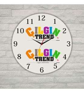 Kişiye Özel Logolu Metal Duvar Saati - 29 cm Kurumsal Ofis Hediyesi