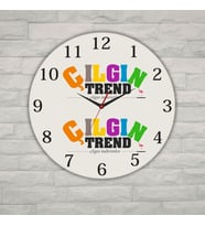 Kişiye Özel Logolu Metal Duvar Saati - 29 cm Kurumsal Ofis Hediyesi