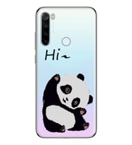 Redmi Note 8 Uyumlu Sevimli Panda Desenli Şeffaf Telefon Kılıfı