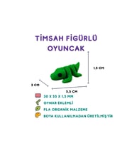 Timsah Figür - 3D Sevimli Su Canlısı Oyuncağı