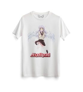 Angel Beats Resim Baskılı Çocuk Beyaz Tshirt