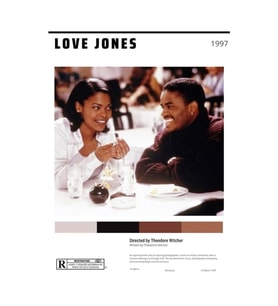 Love Jones Minimal Film Posteri Tablo Ahşap Poster Dekoratif