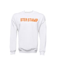 Yazı Baskılı Bisiklet Yaka Beyaz Sweatshirt - Wessi