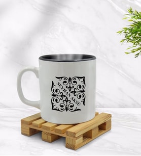 BK Gift Kişiye Özel İsimli İçi Siyah Renkli Kupa Bardak Model 10