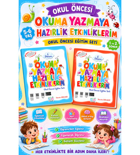 Okul Öncesi Okuma Yazmaya Hazırlık Etkinliklerim Seti ( 2 Kitap)