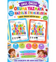 Okul Öncesi Okuma Yazmaya Hazırlık Etkinliklerim Seti ( 2 Kitap)