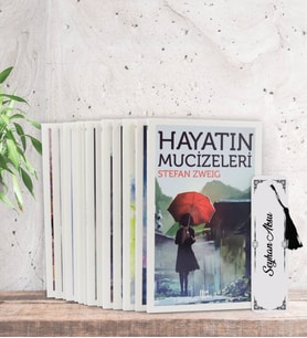 BK Gift Kişiye Özel İsimli Kitap Ayracı ve Stefan Zweig Serisi (14 Kitap) Hediye Seti