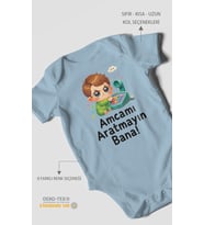 Amcamı Aratmayın Bana! Kısa Kollu Bebek Body %100 Pamuk