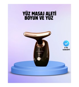 Mey İthalat® Yüz Masaj Aleti Boyun ve Yüz EMS Güzellik Cihazı Cilt Sıkılaştırma Cilt Gençleştirme Ci