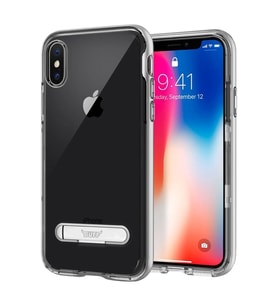 Buff iPhone X ile Uyumlu Air Bumper Kılıf Silver (Gümüş)