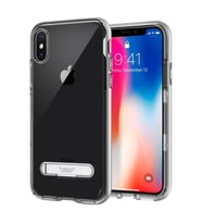 Buff iPhone X ile Uyumlu Air Bumper Kılıf Silver (Gümüş)