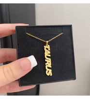 Altın Kaplama Boğa Burcu Gümüş Kolye