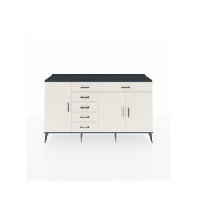 Kronos Konsol 3 Raflı 6 Çekmeceli 3 Kapaklı 176x59x99 Antrasit-Aytaşı