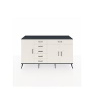 Kronos Konsol 3 Raflı 6 Çekmeceli 3 Kapaklı 176x59x99 Antrasit-Aytaşı