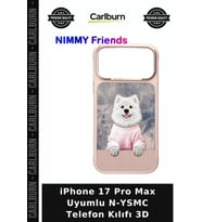 iPhone 17 Pro Max Uyumlu N-YSMC Telefon Kılıfı 3D Cihaz Koruma İşlemeli Kılıf Aksesuar Çeşidi