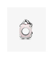 Pembe Valiz Charm (Gümüş)