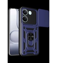 Poco X8 Pro Pars Lens Yüzüklü Silikon - Lacivert