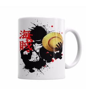 The kanji means pirate    Kupa Bardak Porselen