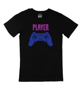 Yeşil Player One  Siyah Tişört