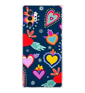 PrintiFy Samsung Galaxy Note 10 Plus ile Uyumlu Retro Color 3  Kamera Korumalı Şeffaf  Kılıf